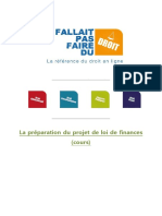 La Préparation Du Projet de Loi de Finances