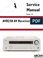 AVR250 AV Receiver: Service Manual