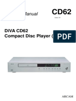 Service Manual: Diva Cd62 Compact Disc Player (Text)