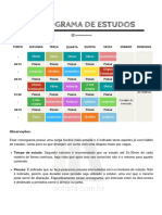 Cronograma de Estudos 3