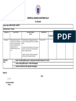 Individual Learning Monitoring Plan SY: 2021-2022: Quarter