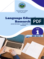 Module 1 - Language Education Research