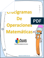 Crucigramas de Operaciones Matematicas