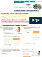 ACT. 12 MATE Resolvemos Problemas de Comparación en Más y Menos