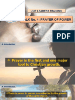 Talk No. 4:prayer of Power: Unit Leaders Training