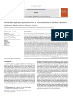 Potential For Hydrogen Generation From in Situ Combustion of Athabasca Bitumen