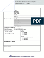 Title of Research Proposal: Name of Proponent