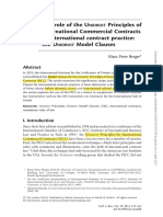 Berger - Unidroit Model Clauses