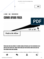 Como Afiar Faca - Facas HQ - Guia de Afiação de Facas