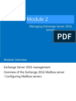 203 Managing Exchange Server 2016 Servers