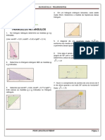 Exercício Trigonometria No TriângulO Retângulo