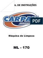 M.F Maquina de Limpeza Carpan - Mod. ML-170