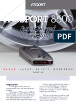 Escort Passport 8500 User Manual