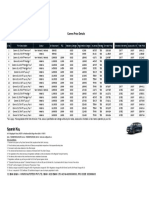 Carens Price List 15-02-22