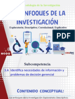 Subcompetencia 3A. El Alcance de La Investigación