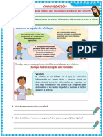 D4 Elaboramos Trípticos para Comunicar La Prevención Del COVID 19.