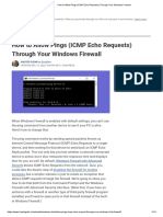 How To Allow Pings (ICMP Echo Requests) Through Your Windows Firewall - A