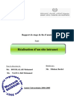 Rapport de Stage Realisation Dun Site Intranet A Ocp