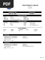 True Freight Line Inc: Registration Date Load Number