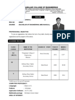 Thiagarajar College of Engineering: Resume