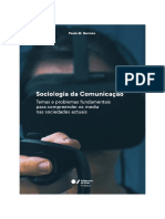 LIVRO - COMUNICAÇÃO - Sociologia Da Comunicação - Paulo M. Barroso