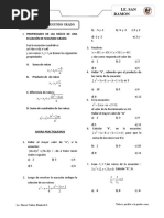 Propiedades de Ecuaciones de Segundo Grado