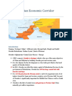 China Pakistan Economic Corridor Notes