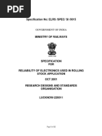 Specification No: ELRS /SPEC/ SI /0015: Government of India