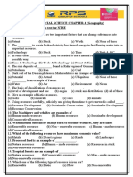 Class - 8th Test CH - 1 Geography