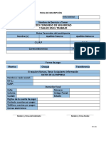 Ficha de Inscripcion Congreso Generica