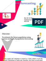 Population Forecasting: Mr. M. H. Mota Assistant Professor Sitcoe