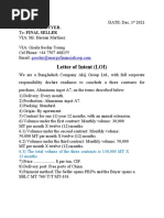 SOFT LOI Aluminum Dec 1st 2021. 