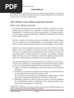 El Estado Noción, Distintas Concepciones. Funciones