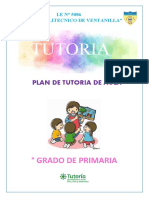 Plan de Tutoria de Aula - 2022