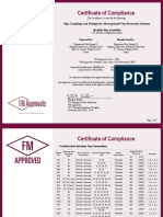 E Fire Piping FM Approval Certificate Including Min Wall Thickness