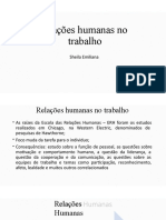 Slide Aula 1 - Relações Humanas No Trabalho