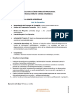 Proceso Dirección de Formación Profesional Integral Formato Guía de Aprendizaje