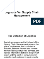 Logistics vs. Supply Chain Management