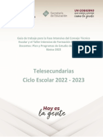 TELESECUNDARIAS - GuÃ - A para La Fase Intensiva Del Consejo TÃ©cnico Escolar y El Taller Intensivo de FormaciÃ N Continua para Docentes