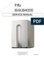 TSS-SUB4000 Infinity Subwoofer Service Manual