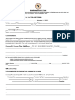 Add/Drop Course Form: To Be Completed by The Registrar To Be Completed by Accounts