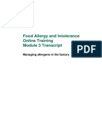 Food Allergy and Intolerance