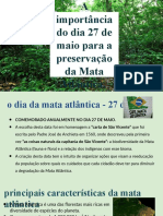 A Importância Do Dia 27 de Maio para A Preservação Da Mata Atlântica.