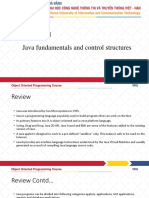 Chapter 3. Java Fundamentals and Control Structures