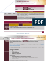 Planeación Didáctica UNIDAD 1