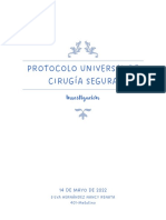 Protocolo Universal de Cirugía Segura - NRSH - Investigación