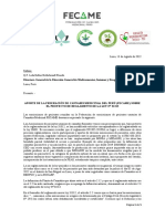 Observaciones Al Proyecto de Nuevo Reglamento de Cannabis (Fecame 2022)