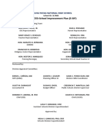 ENHANCED-School Improvement Plan (E-SIP) : Dakung Patag National High School