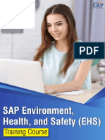 SAP Environment, Health, and Safety (EHS)