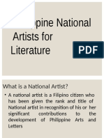 National Artists For Literature